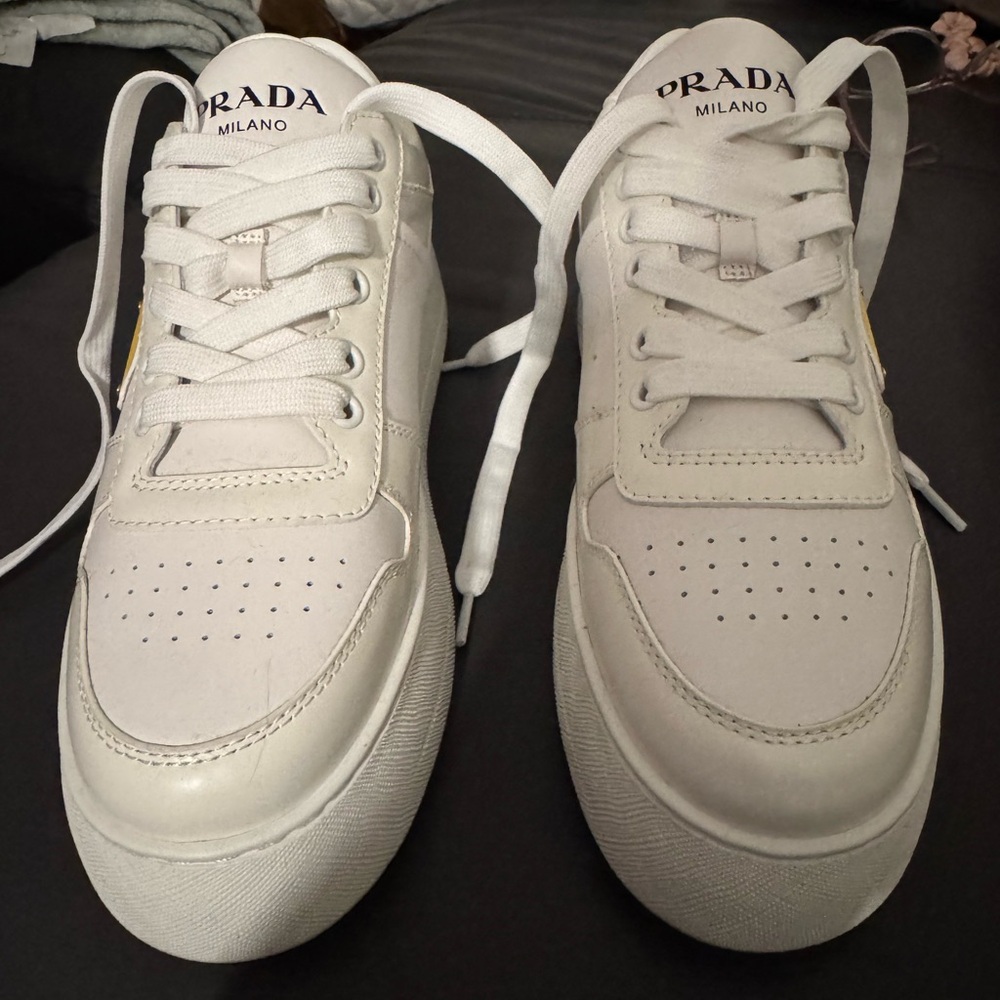 Used Prada women’s White Sneakers